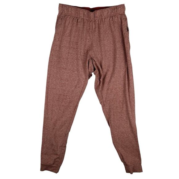 Nike Dri Fit Men’s Brown Heathered Workout Athletic jogger Sweat Pants Size M - Picture 1 of 4